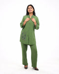 Green Rayon-Cotton Cord-set