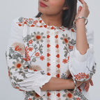 White Embroidered Kurta Set