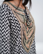 Black & White Geometric Cord-set