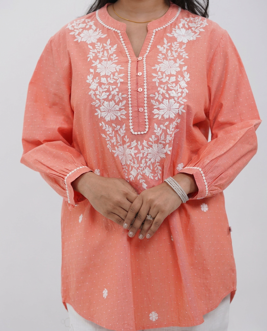 Peach Cotton Top