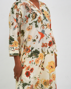 Cream cotton Kurta set