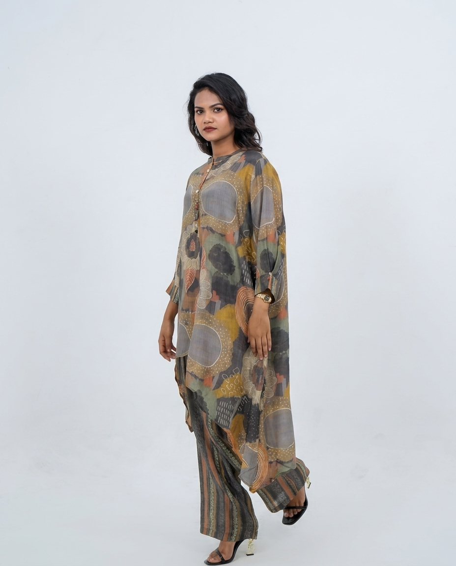 Muslin Printed Cord-set