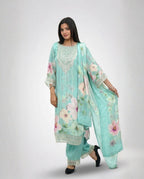 Pastel Floral Print  Kurta  Set