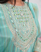 Pastel Floral Print  Kurta  Set