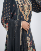 Black Crepe Cord-set