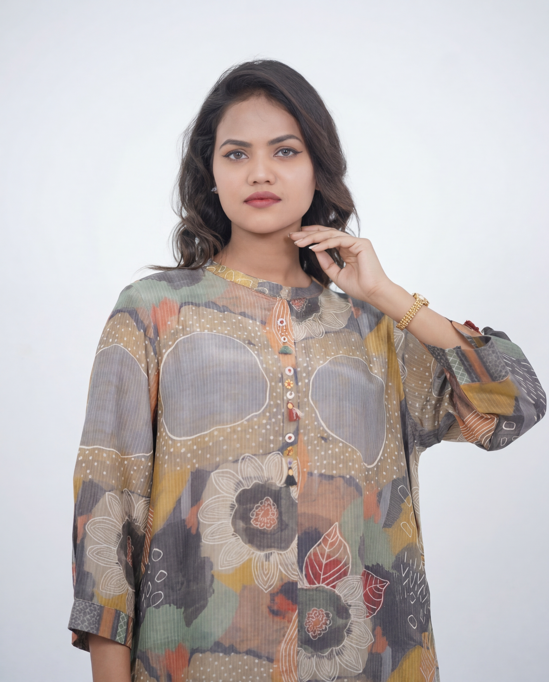 Muslin Printed Cord-set