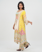 Yellow Muslin Kurta set