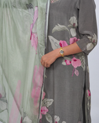 Grey Base Kurta set