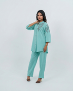 Light Green Rayon-Cotton Cord-set