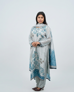 Light Grey Base Kurta Set
