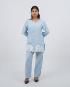 Sky Blue Cotton Cord-set