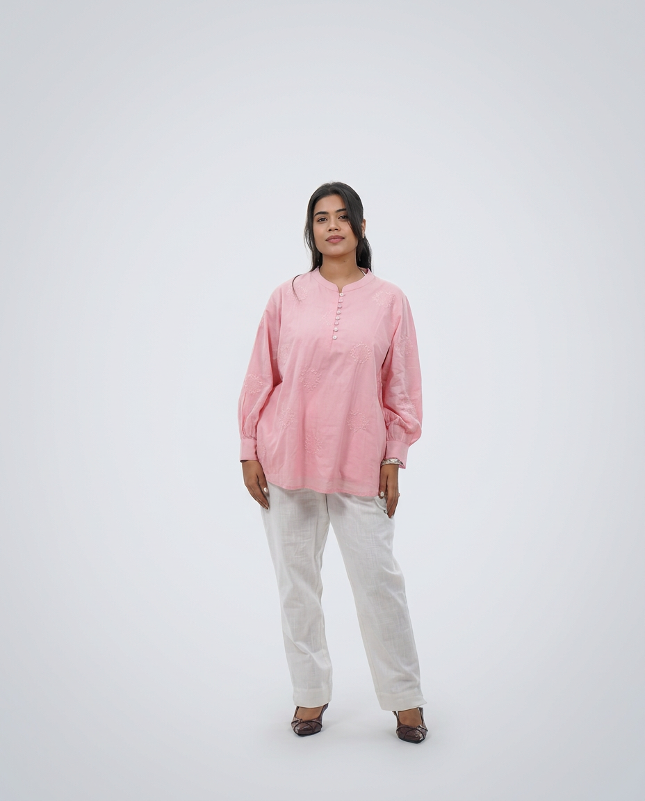 Charming Pink Cotton Top