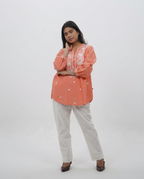 Peach Cotton Top