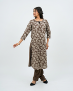 Brown Kurta  set
