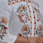 White Embroidered Kurta Set
