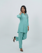 Light Green Rayon-Cotton Cord-set