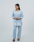 Sky Blue Cotton Cord-set