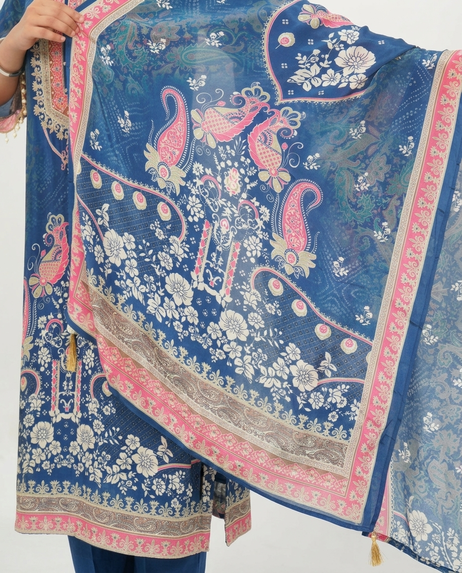 Midnight Blue Kurta Set