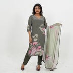 Grey Base Kurta set