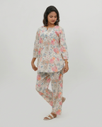 Pastel Floral Cotton Cord-set