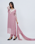 Muslin Base Onion Tone Kurta set