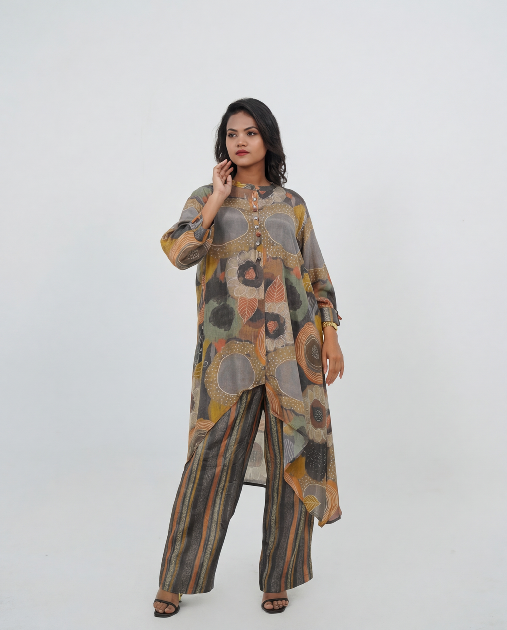 Muslin Printed Cord-set