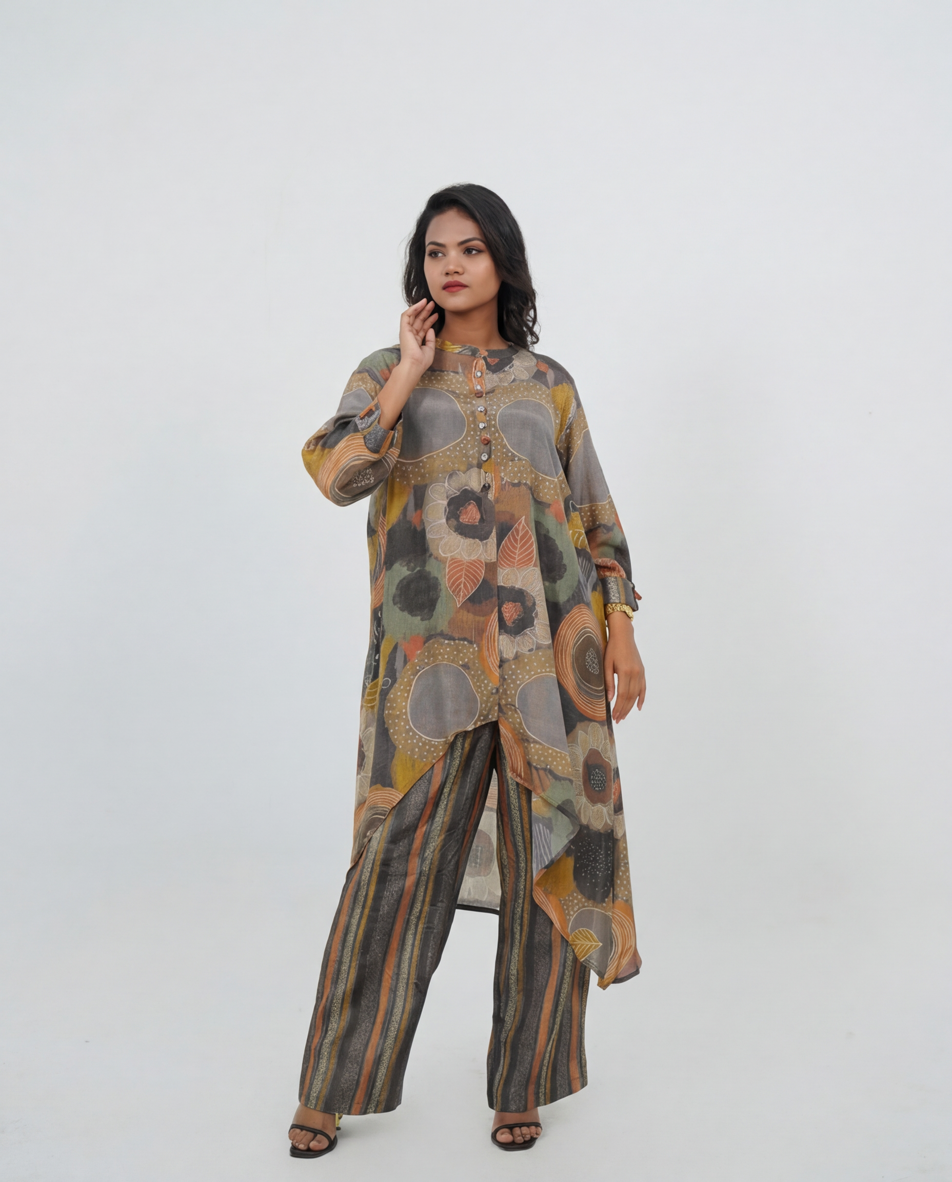Muslin Printed Cord-set