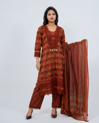 Earthy Rust cotton set