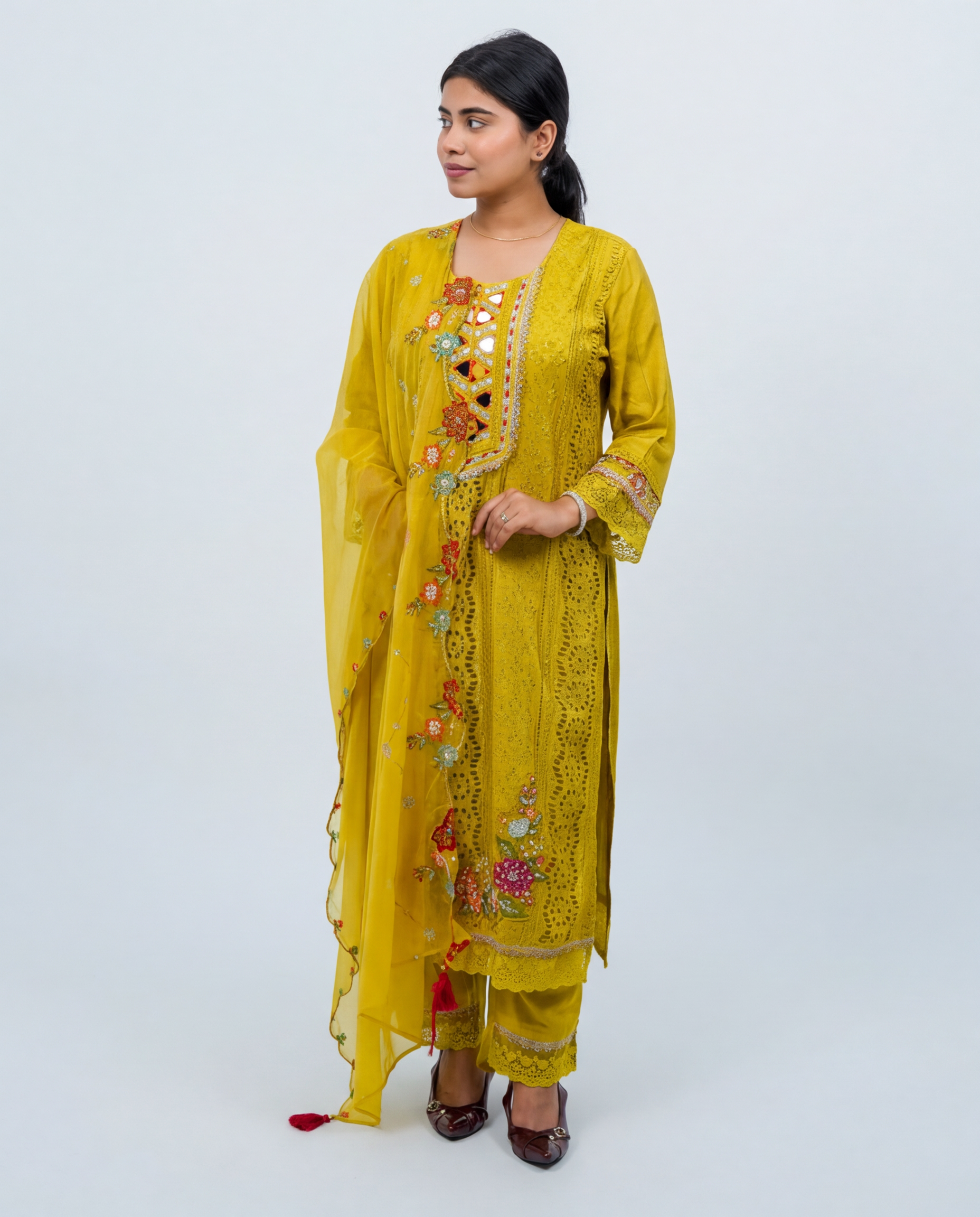 Vibrant NEON Kurta Set