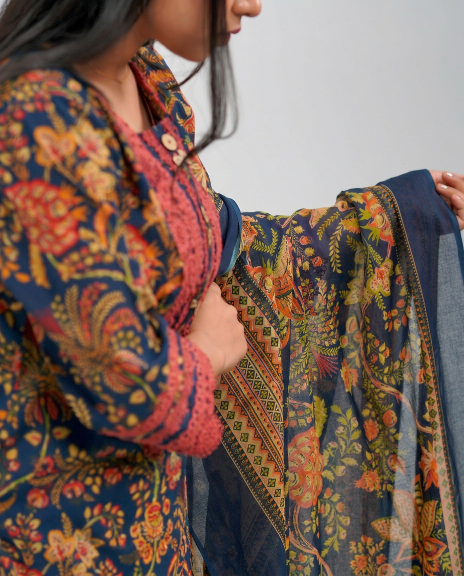 Navy Color Kurta Set
