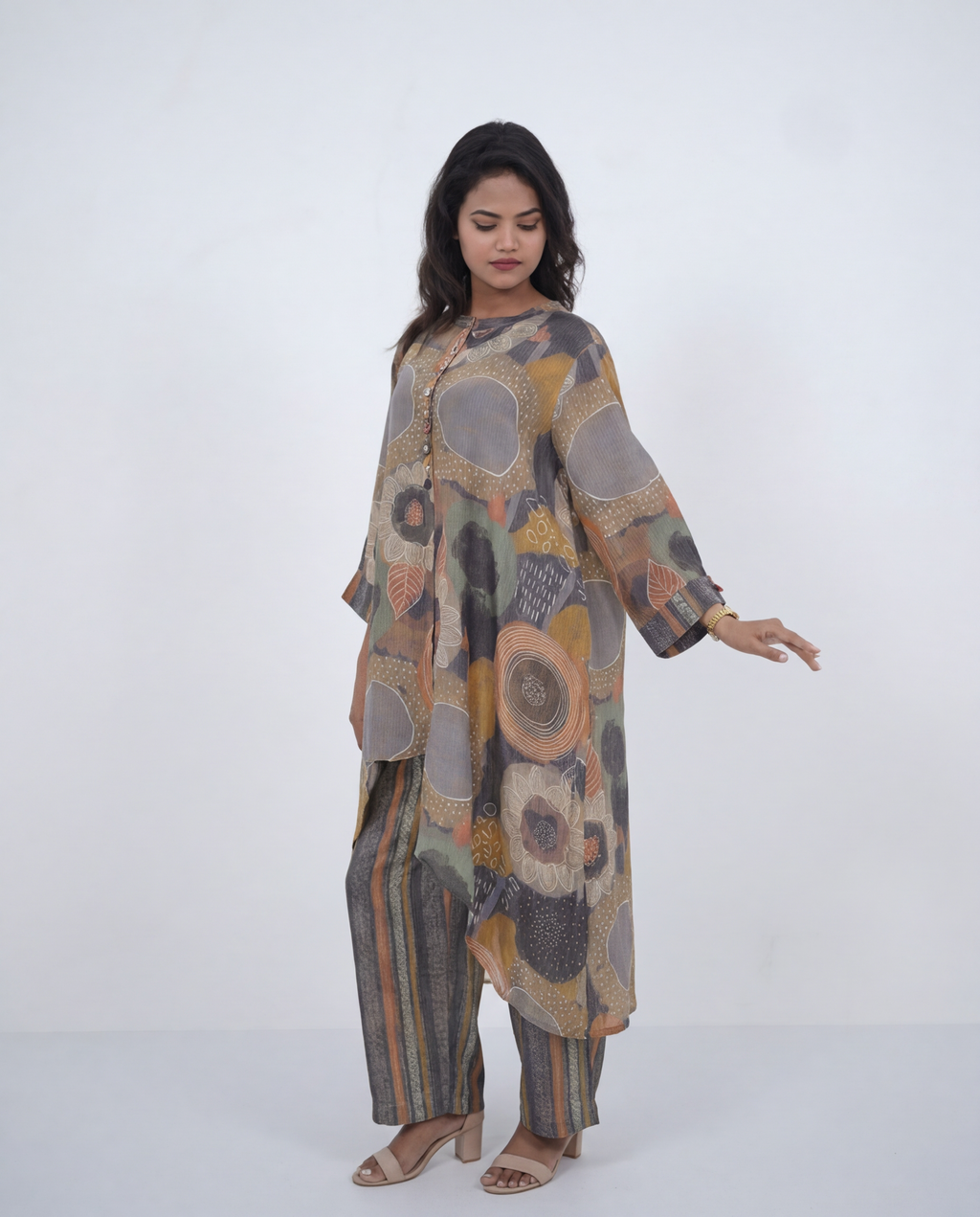 Muslin Printed Cord-set