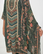 Olive Green Printed Kurta set