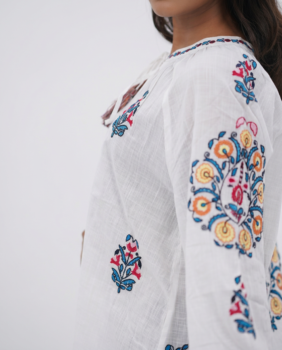 White cotton Top