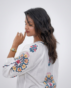White cotton Top