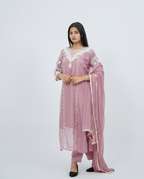 Muslin Base Onion Tone Kurta set