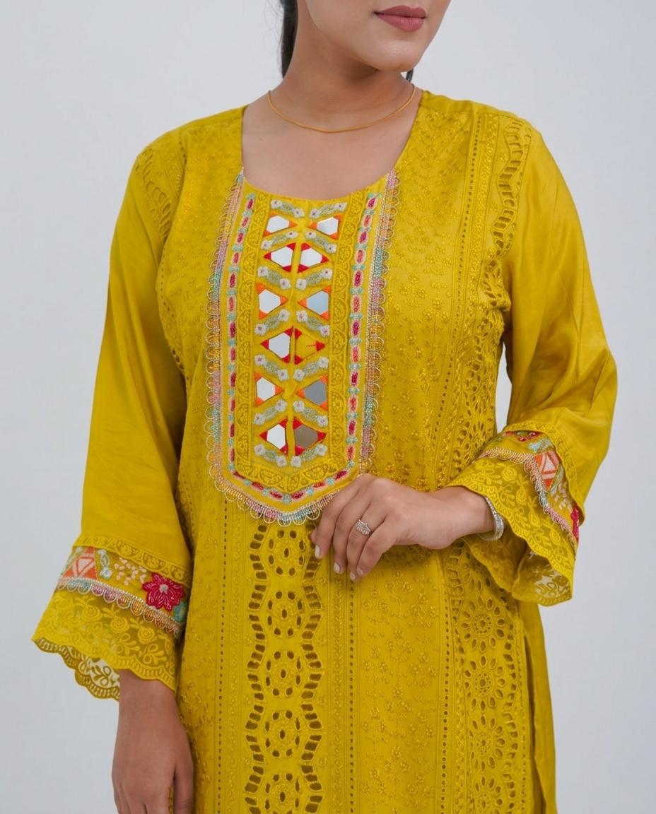 Vibrant NEON Kurta Set