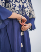 Navy Blue Cotton Cord-set