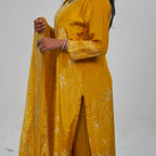 Yellow Base Kurta set