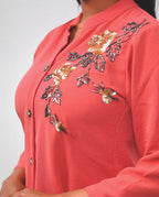 Peach Beed Cord-set