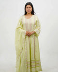 Light lime Anarkali set