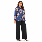 Midnight Bloom Georgette Top