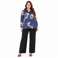 Midnight Bloom Georgette Top