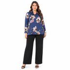 Midnight Bloom Georgette Top