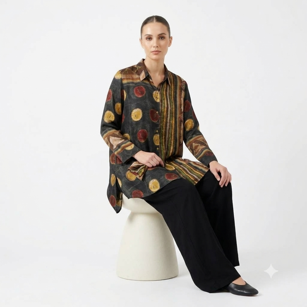 Mosaic Weave Crepe Cord-set