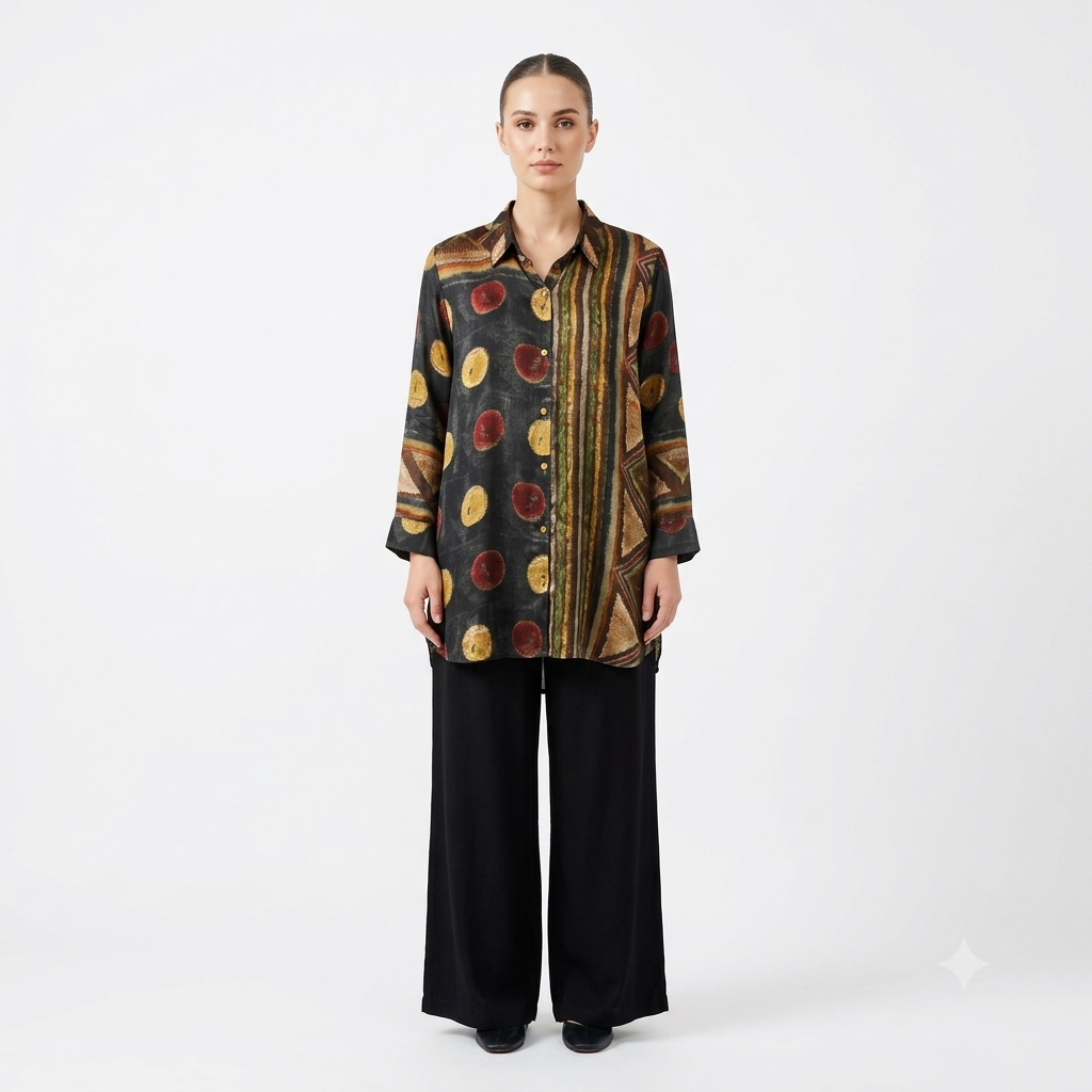 Mosaic Weave Crepe Cord-set