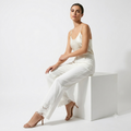 Luxe Cutwork Stretch Ankle Bottom
