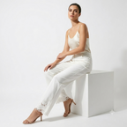Luxe Cutwork Stretch Ankle Bottom