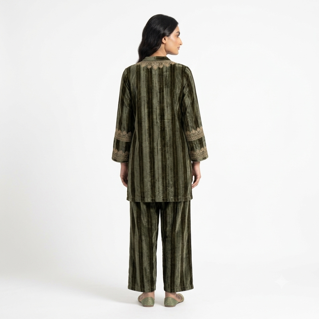 The Olive Heirloom Velvet Cord-set