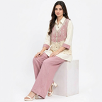 Rosé Lacework 3-Piece Cord-set