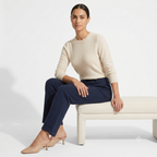 Executive Stretch Straight-Leg Work Bottom – Navy Blue